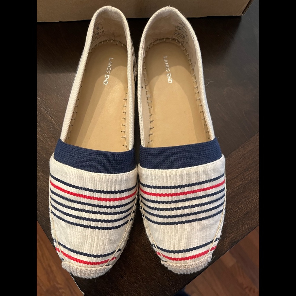 Lands end espadrilles. Barely used.